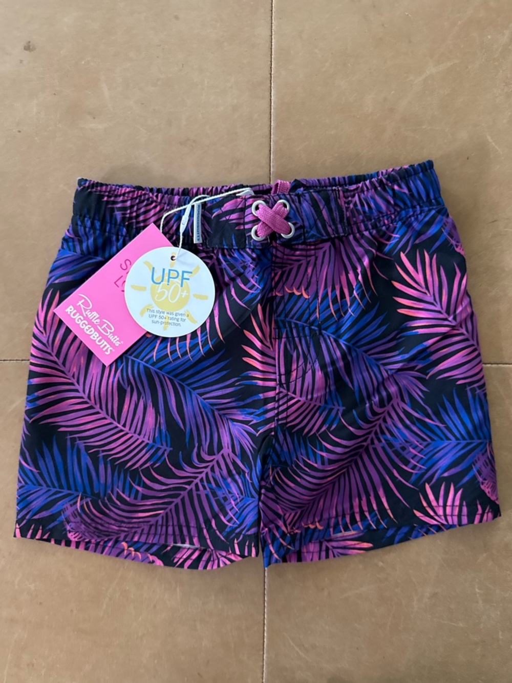 Rugged Butts Marine Glow Swim Trunks 18-24M NWT
